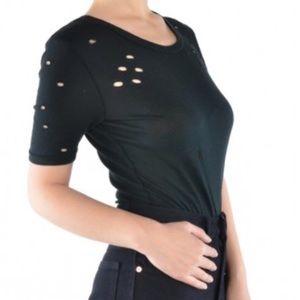Distressed Bodysuit
